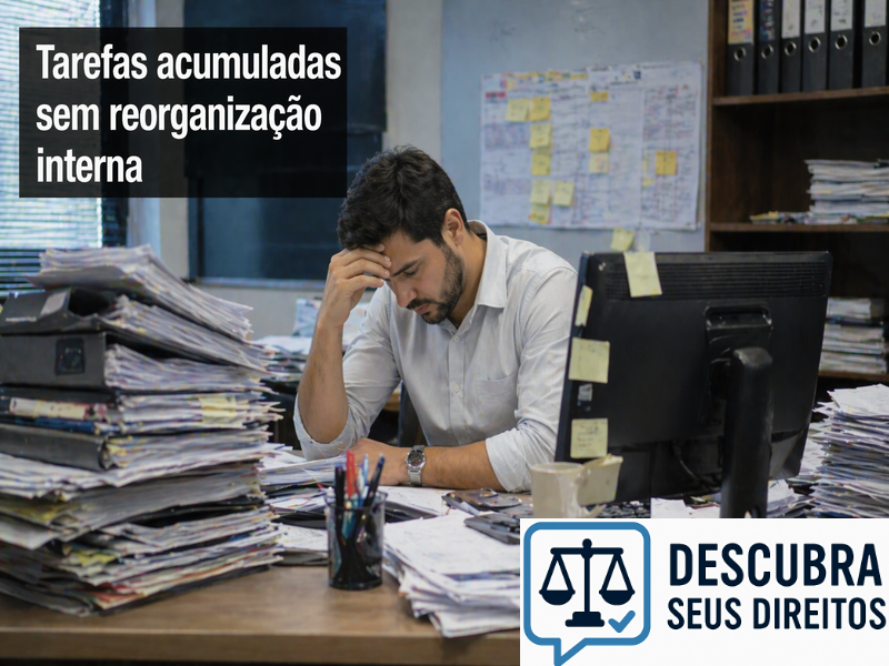 Tarefas acumuladas sem reorganização interna