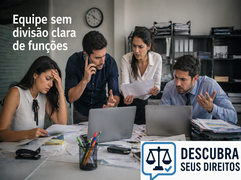 Equipe sem divisão clara de funções