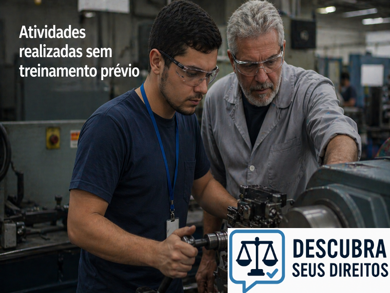 Atividades realizadas sem treinamento prévio