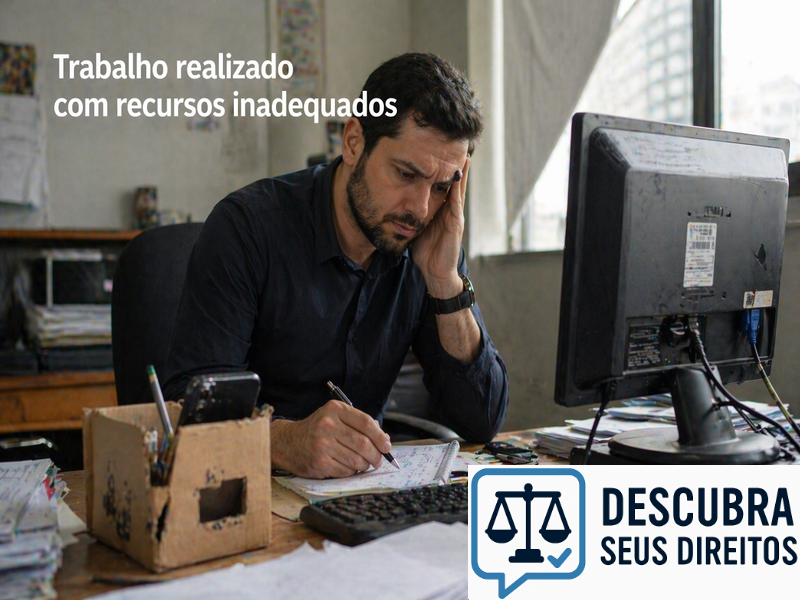 Trabalho realizado com recursos inadequados
