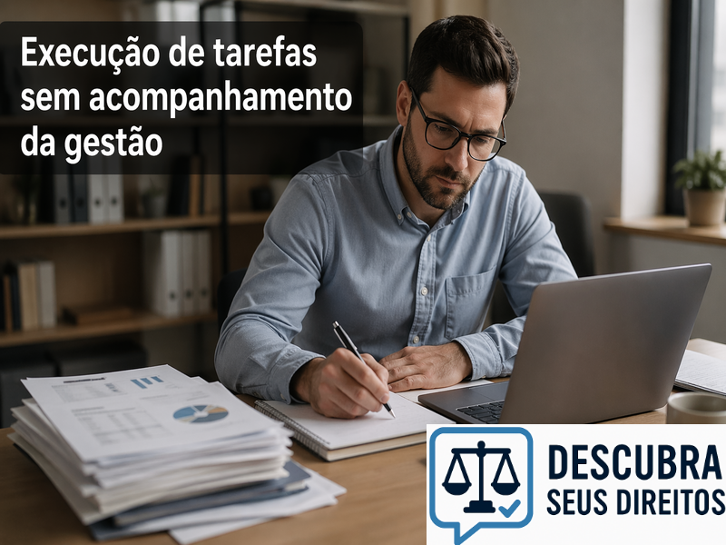 Execução de tarefas sem acompanhamento da gestão