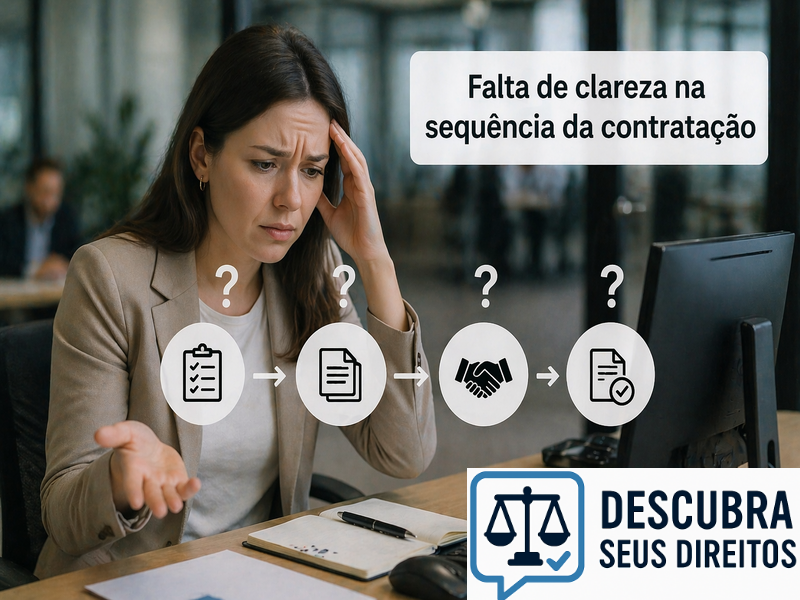 Falta de clareza na sequência da contratação