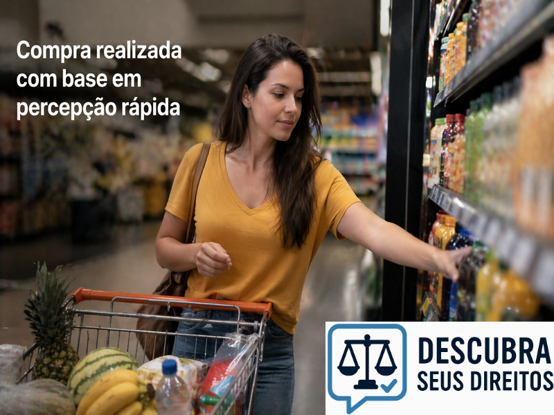 Compra realizada com base em percepção rápida