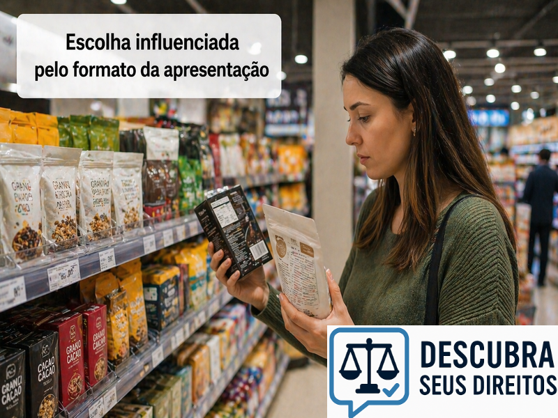 Escolha influenciada pelo formato da apresentação