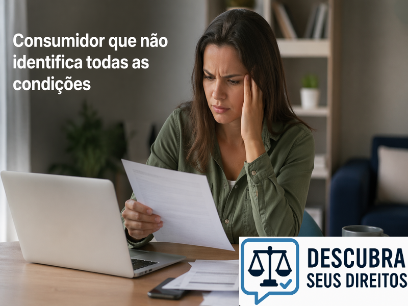 Consumidor que não identifica todas as condições
