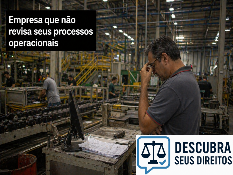Empresa que não revisa seus processos operacionais