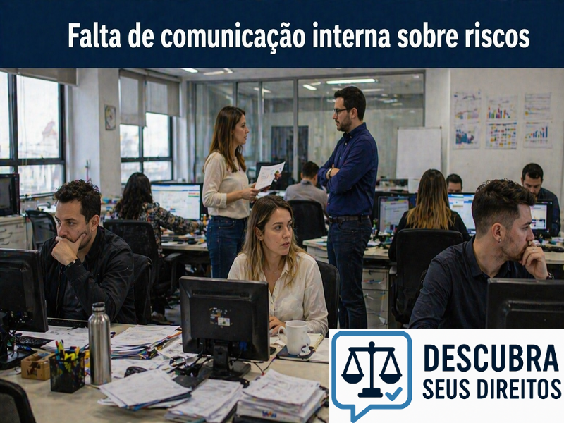 Falta de comunicação interna sobre riscos