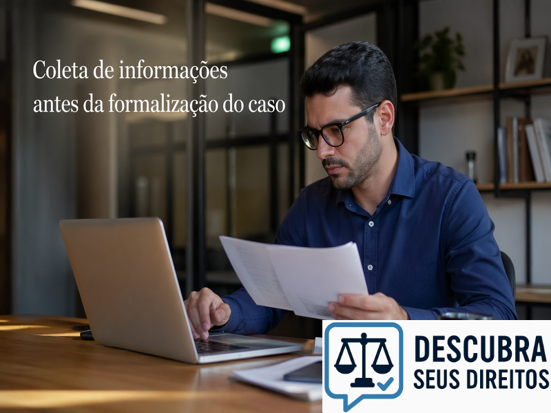Coleta de informações antes da formalização do caso