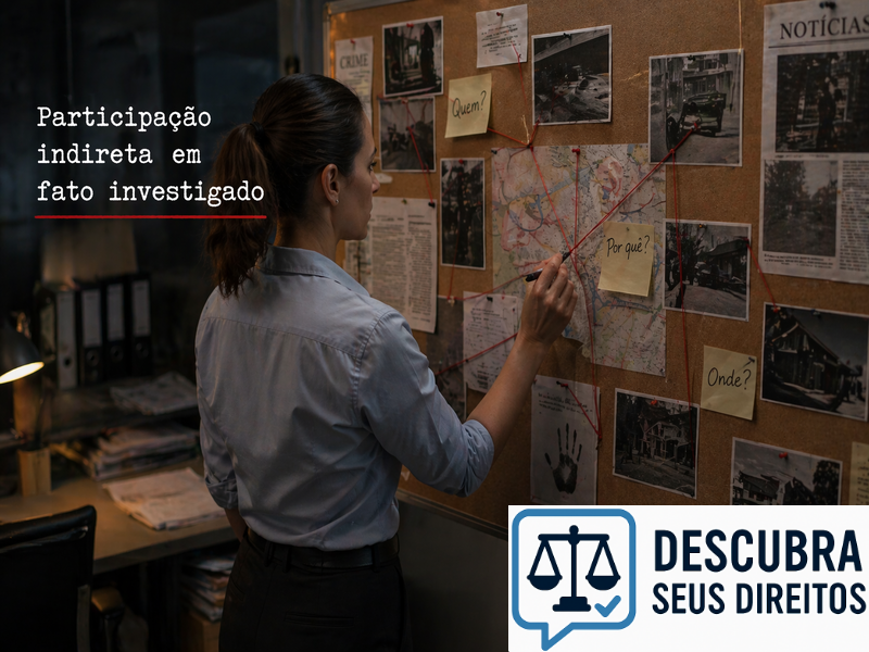 Participação indireta em fato investigado