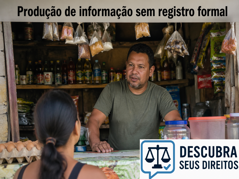 Produção de informação sem registro formal