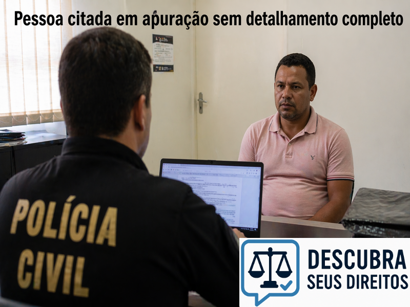 Pessoa citada em apuração sem detalhamento completo