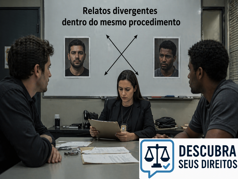 Relatos divergentes dentro do mesmo procedimento