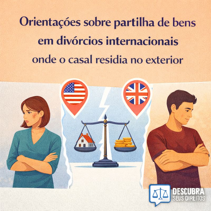 Divórcio internacional e partilha de bens quando o casal morava fora