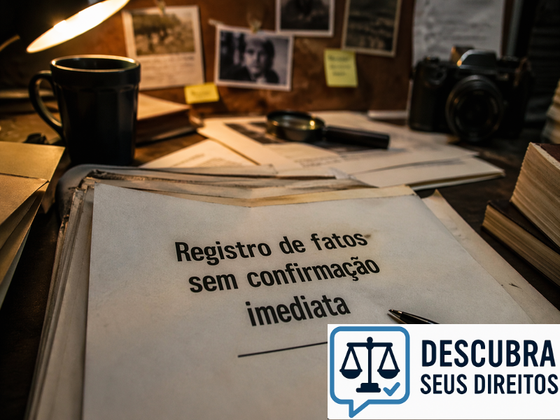 Registro de fatos sem confirmação imediata