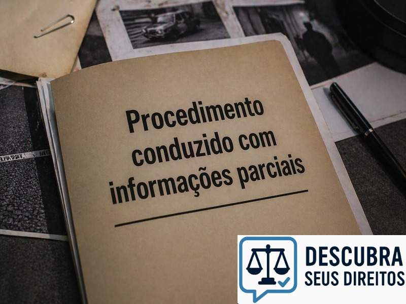 Procedimento conduzido com informações parciais