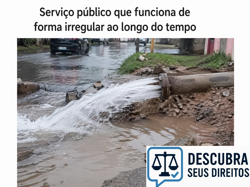 Serviço público prestado de forma irregular ao longo do tempo