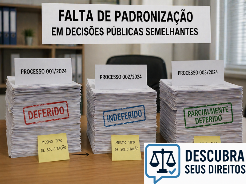 Falta de padronização em decisões públicas semelhantes