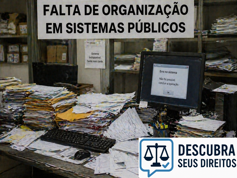 Falta de organização em sistemas públicos