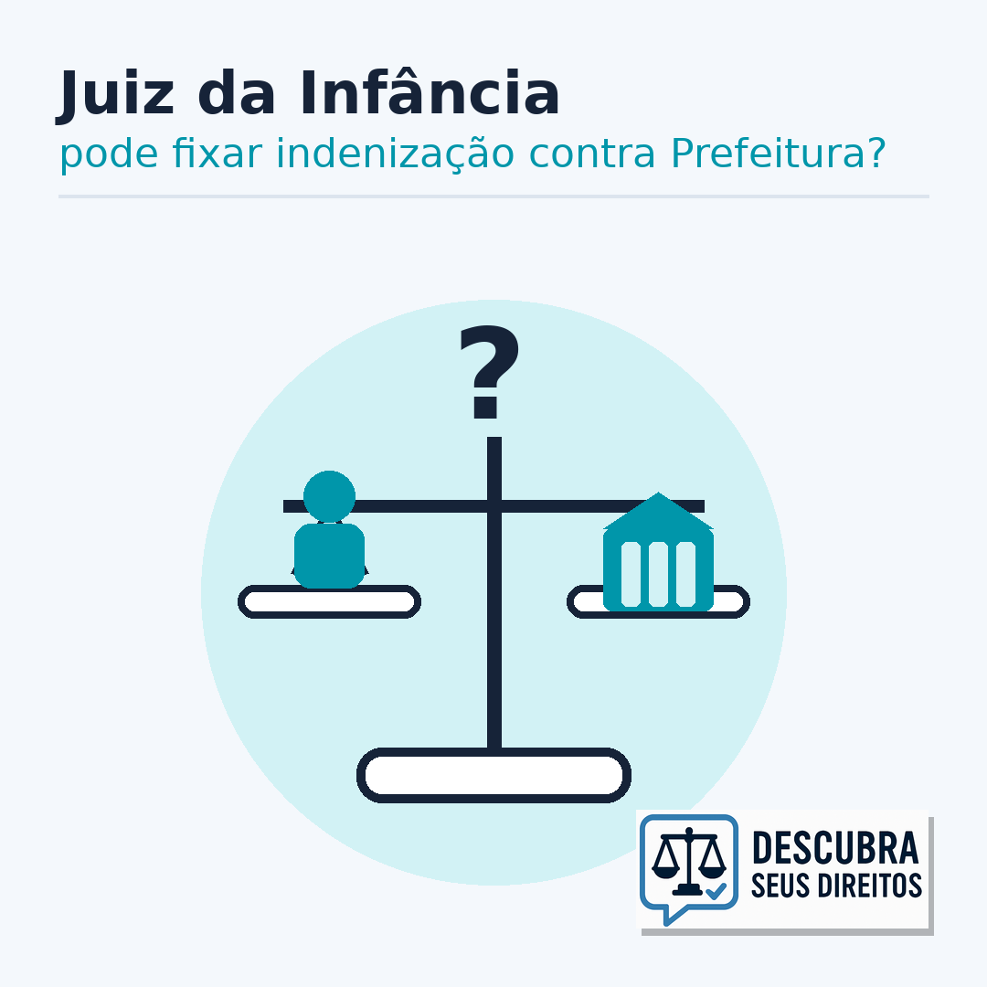 Juiz da Infância pode julgar indenização contra prefeitura?