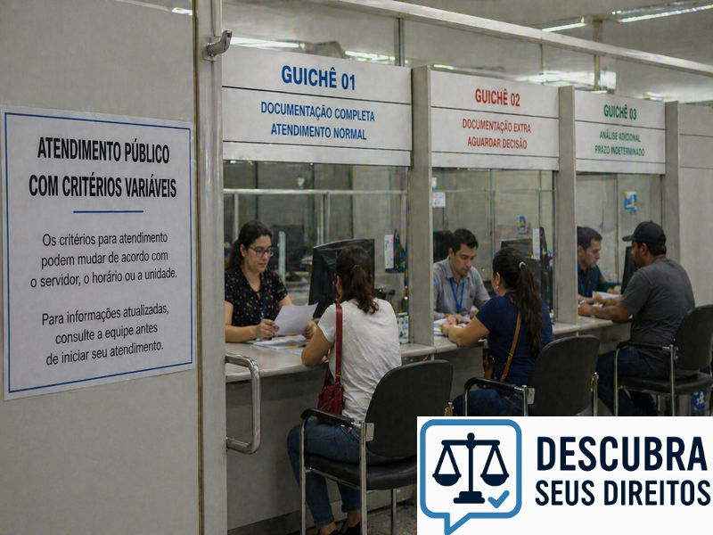 Atendimento público com critérios variáveis