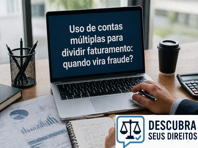 Uso de contas múltiplas para dividir faturamento: quando vira fraude?