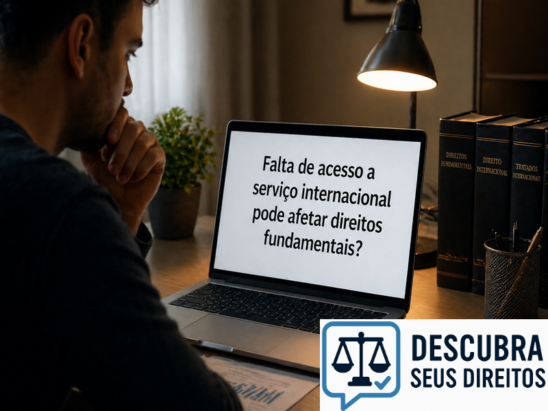 Falta de acesso a serviço internacional pode afetar direitos fundamentais?
