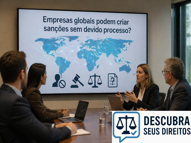 Empresas globais podem criar sanções sem devido processo?