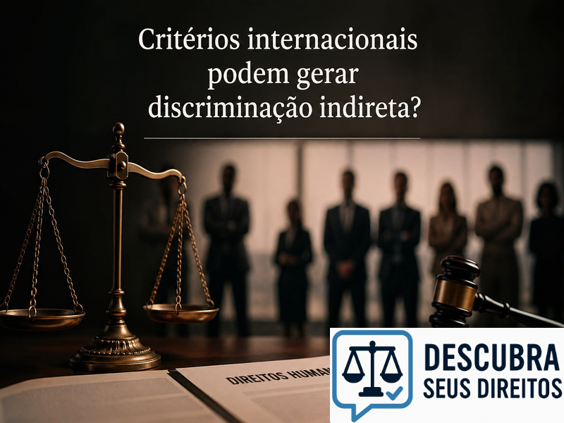 Critérios internacionais podem gerar discriminação indireta?