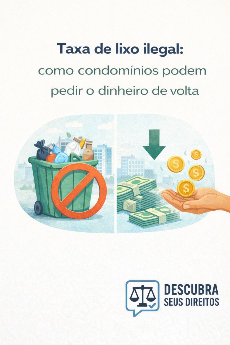Taxa de lixo ilegal: como condomínios podem pedir o dinheiro de volta