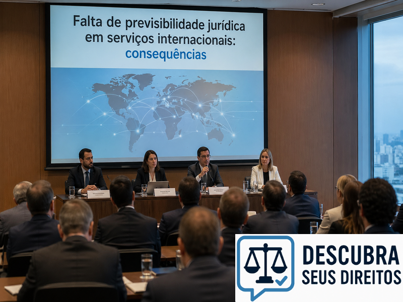 Falta de previsibilidade jurídica em serviços internacionais: consequências