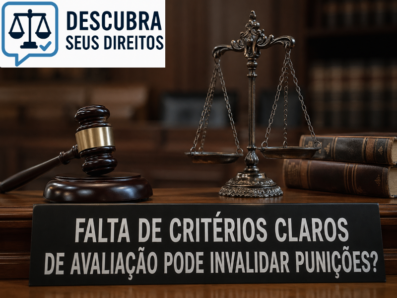 Falta de critérios claros de avaliação pode invalidar punições?