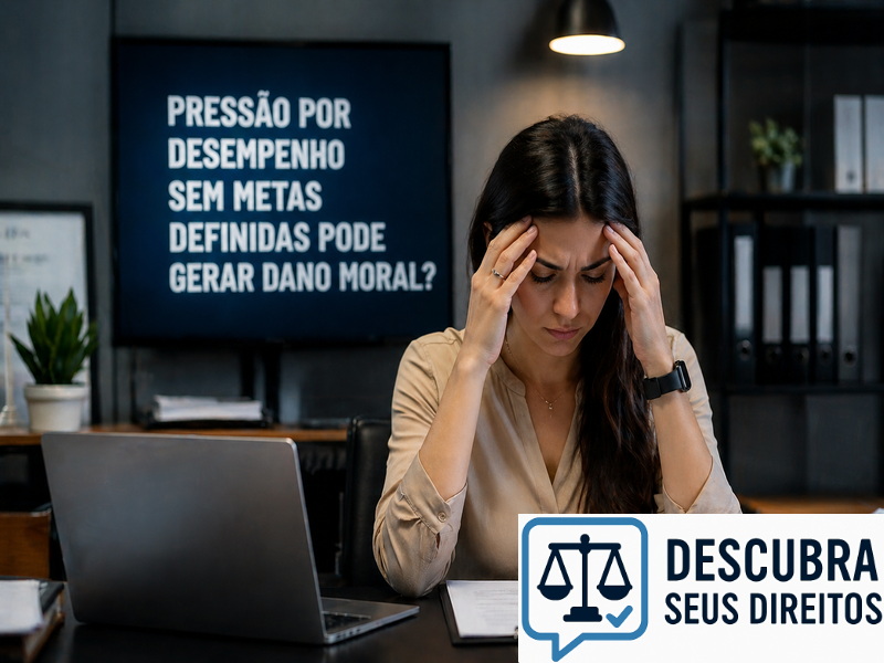 Pressão por desempenho sem metas definidas pode gerar dano moral?