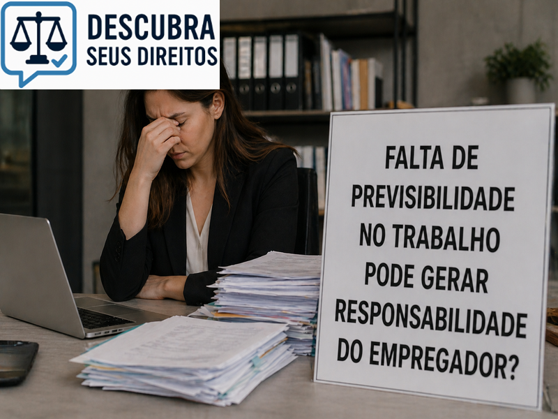 Falta de previsibilidade no trabalho pode gerar responsabilidade do empregador?