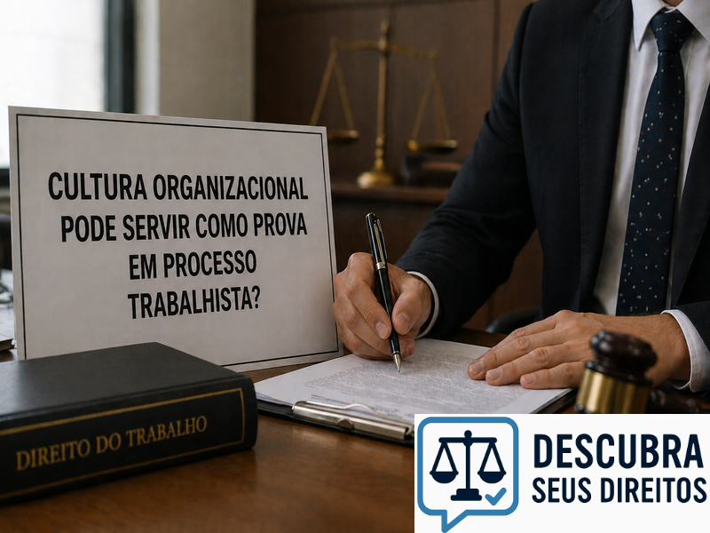 Cultura organizacional pode servir como prova em processo trabalhista?