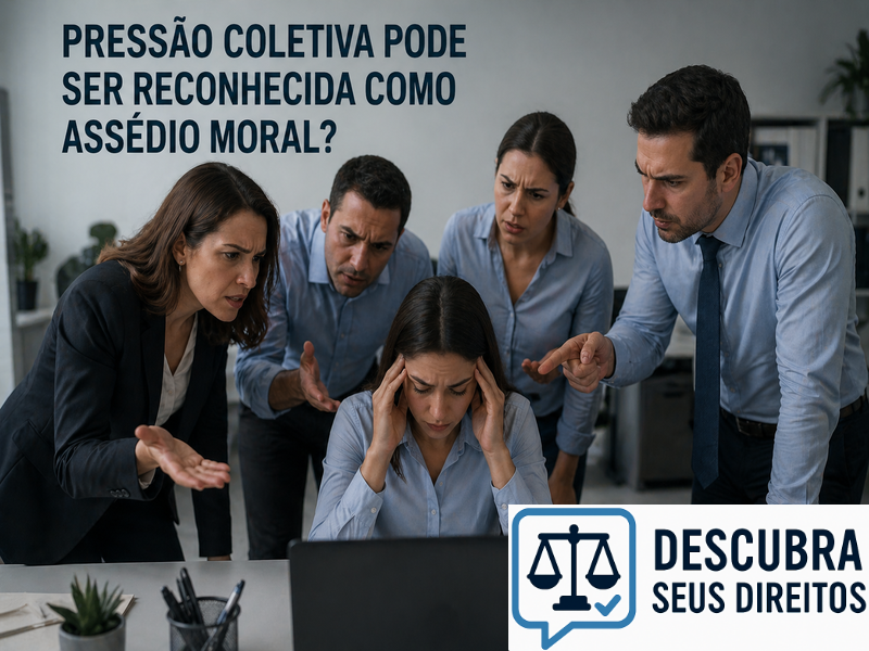 Pressão coletiva pode ser reconhecida como assédio moral?