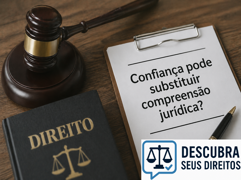 Confiança pode substituir compreensão jurídica?
