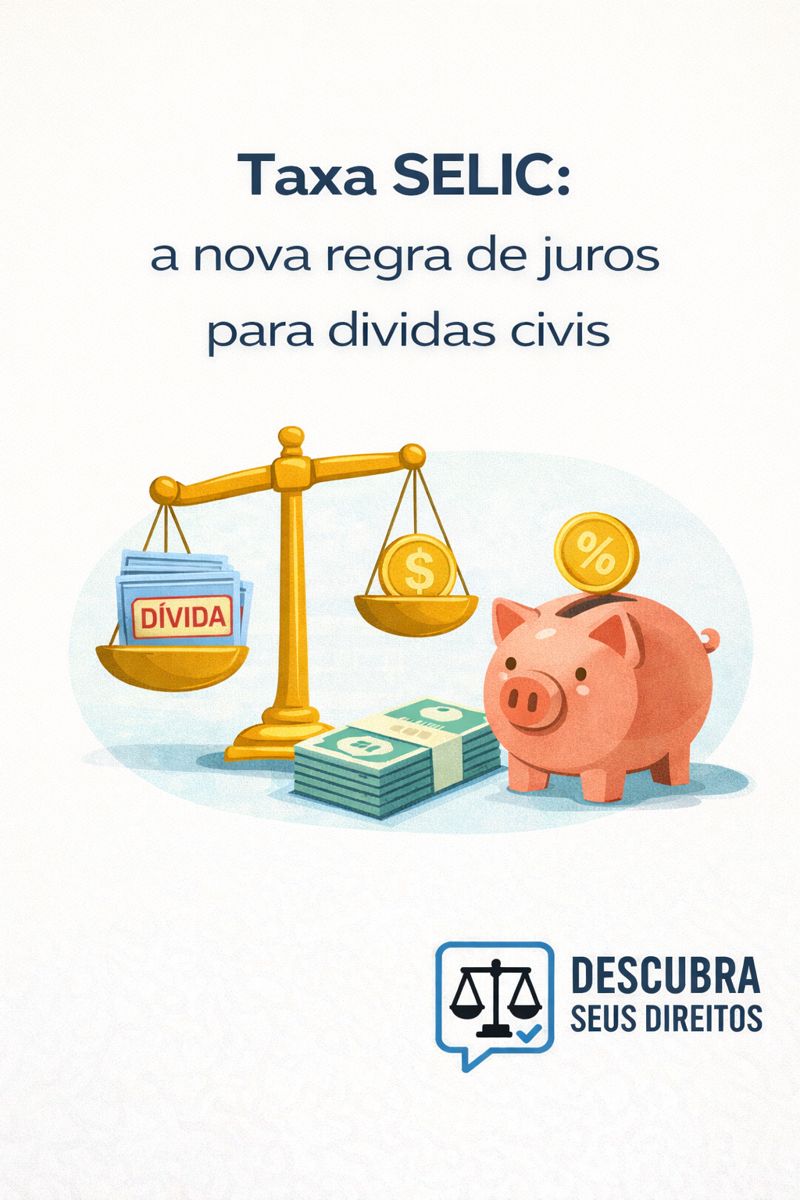Taxa SELIC e dívidas civis: a nova regra de juros que mudou os cálculos
