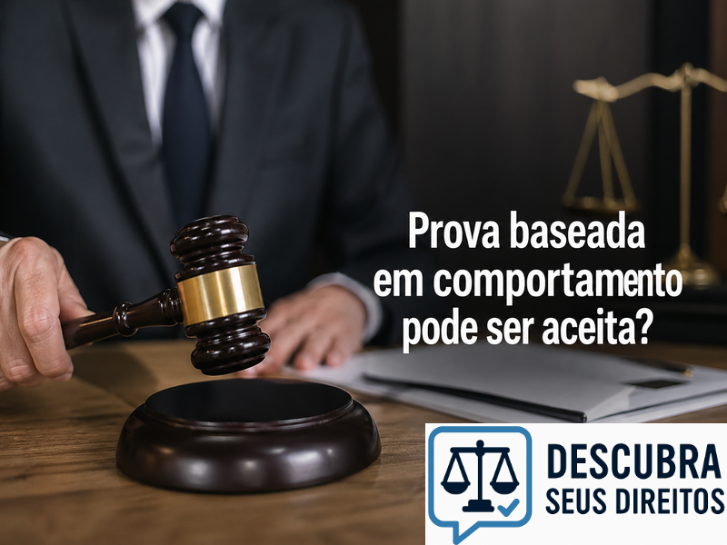Prova baseada em comportamento pode ser aceita?