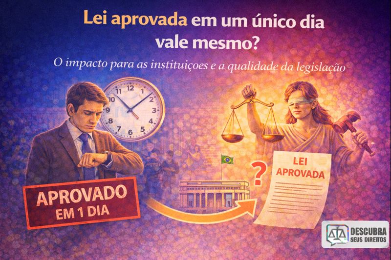 Lei aprovada em um único dia vale mesmo?