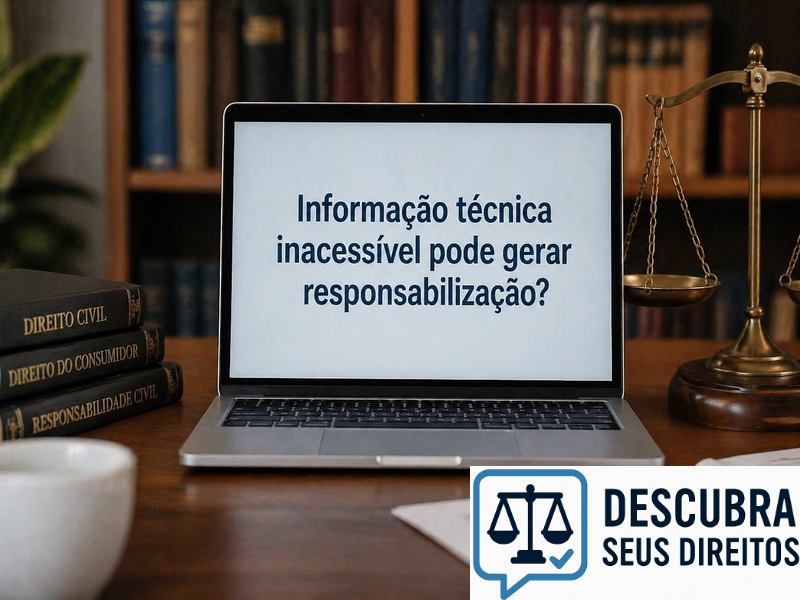 Informação técnica inacessível pode gerar responsabilização?