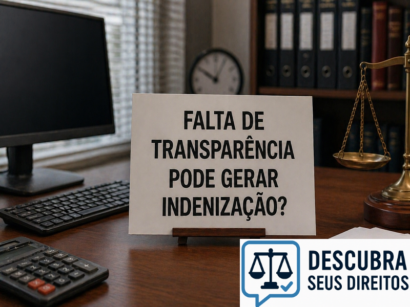 Falta de transparência pode gerar indenização?