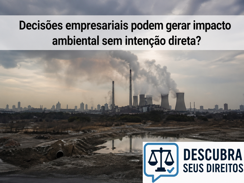 Decisões empresariais podem gerar impacto ambiental sem intenção direta?