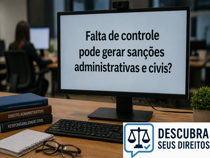 Falta de controle pode gerar sanções administrativas e civis?
