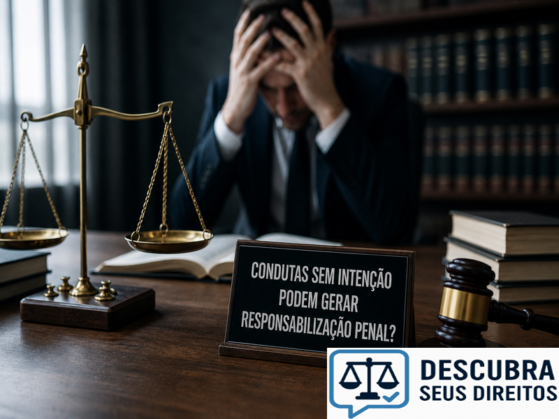 Condutas sem intenção podem gerar responsabilização penal?