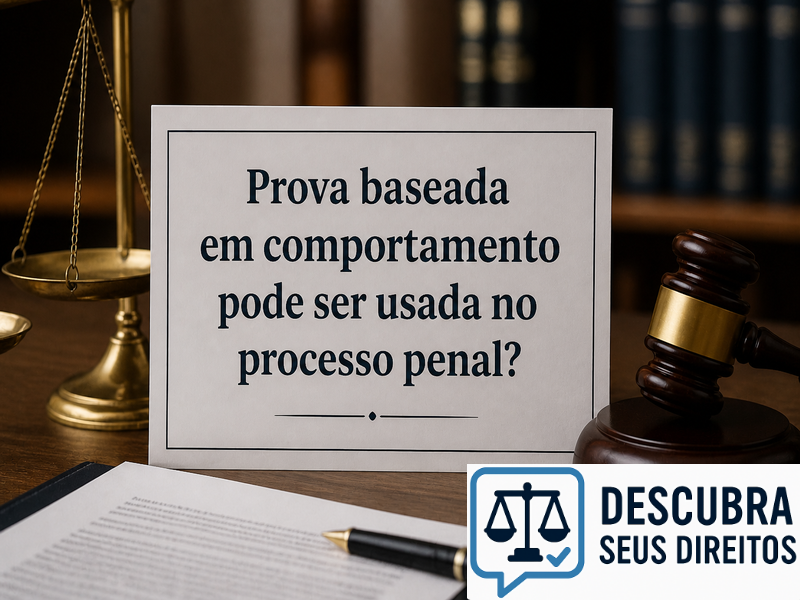 Prova baseada em comportamento pode ser usada no processo penal?