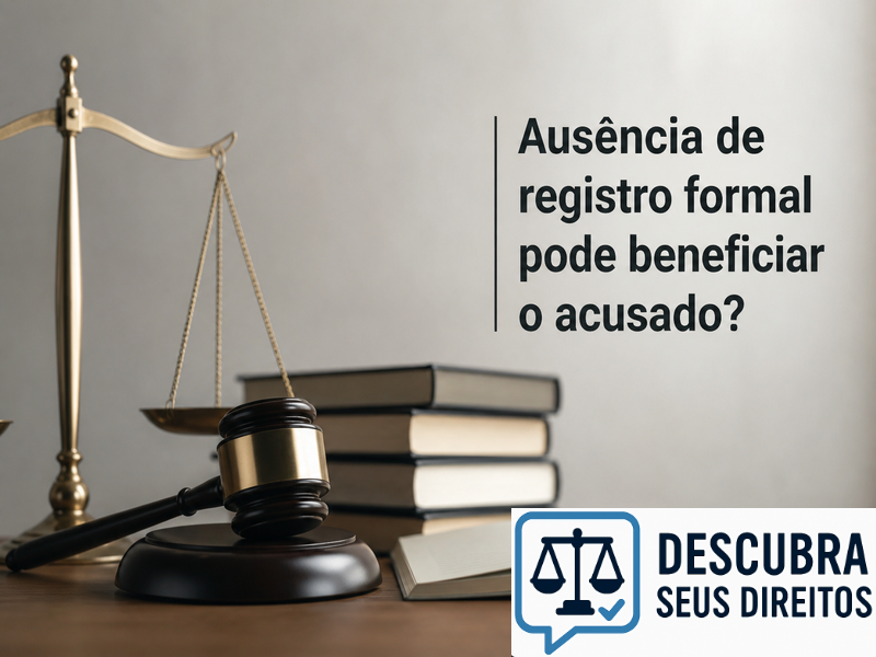Ausência de registro formal pode beneficiar o acusado?