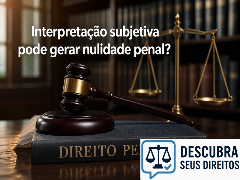 Interpretação subjetiva pode gerar nulidade penal?