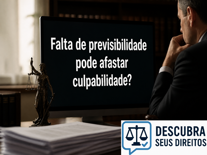 Falta de previsibilidade pode afastar culpabilidade?