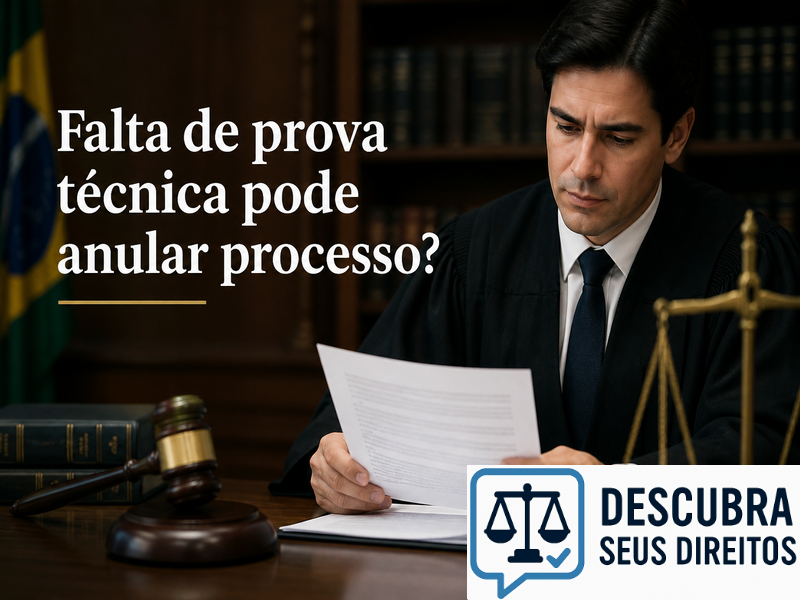 Falta de prova técnica pode anular processo?