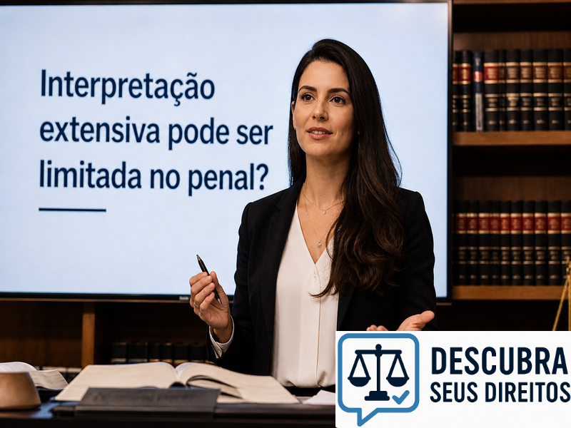 Interpretação extensiva pode ser limitada no penal?